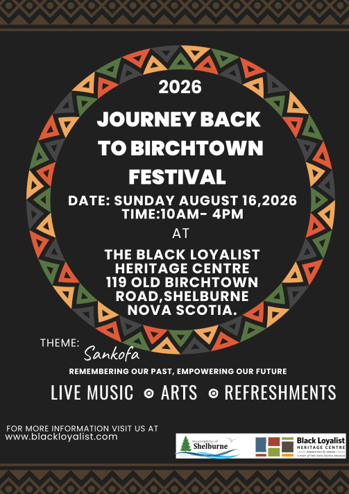 Journey back to Birchtown poster.