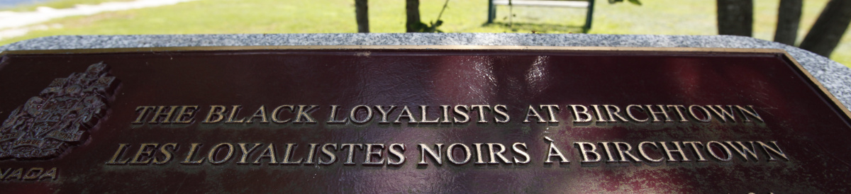 National Historic Monument of Canada – located on the Black Burial Grounds – honouring the landing of the Black Loyalists in Canada in 1783