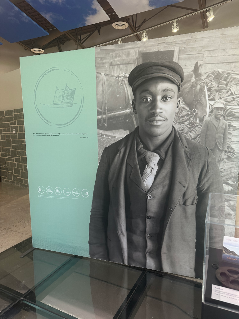 We and the Sea: Honouring the Marine Heritage of African Nova Scotians exhibit panel